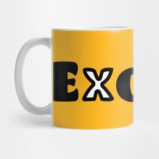 Exotic name plate with unique icon Mug